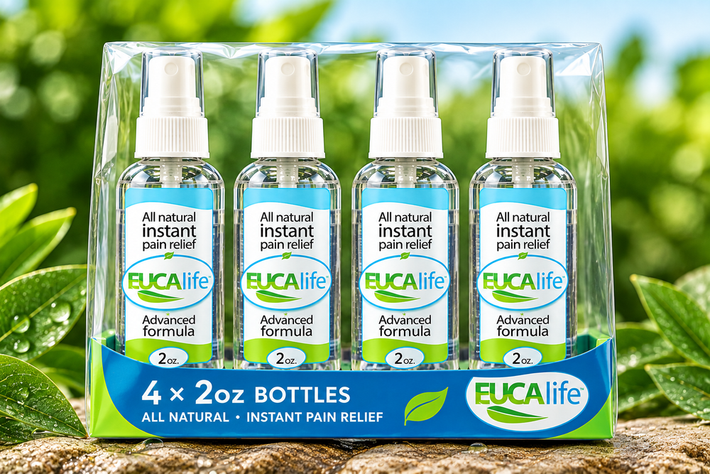 Four 2oz bottles of Ecalife
